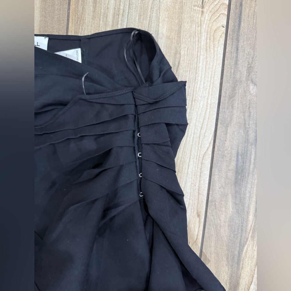 New! Mother of All Colette Midi Skirt in Black Sz Small $490 - Picture 7 of 8